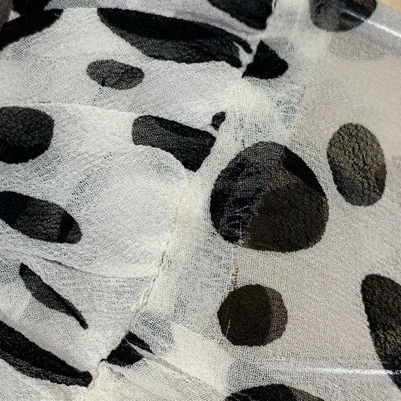 🍁Silk Chiffon 3/4 Bell Sleeve Pussybow Top - Picture 5 of 8